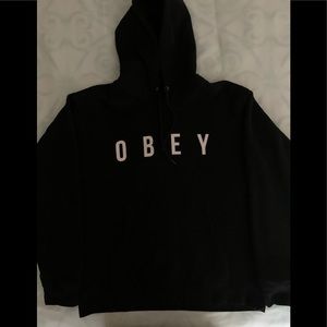 Men’s OBEY Hoodie. Black color